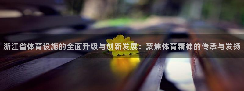意昂4官方：浙江省体育设施的全面升级与创新发展：聚焦